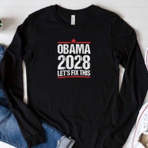 Obama Retro Vintage Patriotic 2028 Political Protest Rally T-Shirt