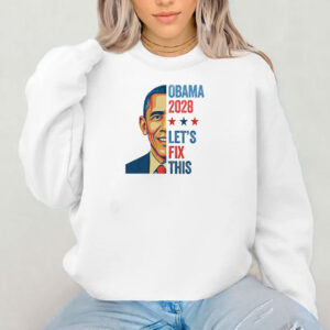 Retro Vintage Obama 2028 Let's Fix This Shirt