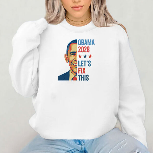 Retro Vintage Obama 2028 Let's Fix This Shirt