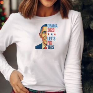 Retro Vintage Obama 2028 Let's Fix This Shirt
