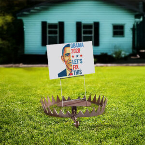 Retro Vintage Obama 2028 Let's Fix This Yard Sign