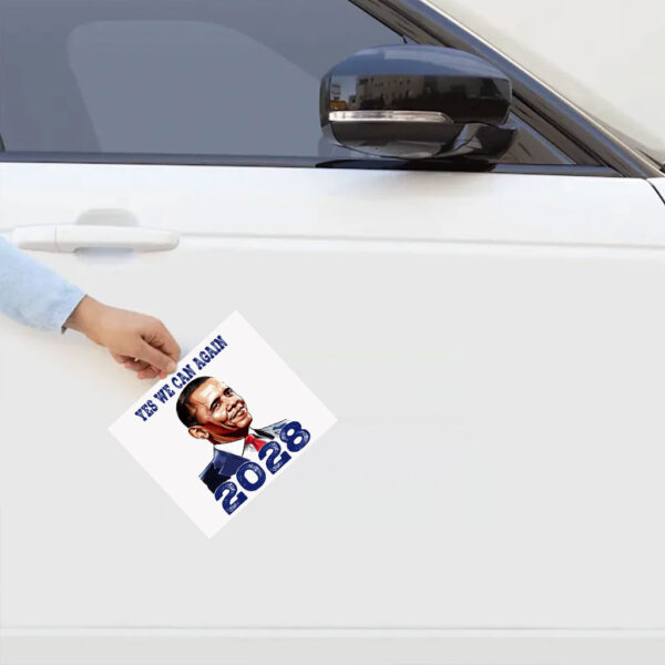 Vote Obama, Yes We Can Again Obama 2028 Sticker