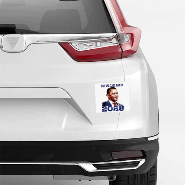 Vote Obama, Yes We Can Again Obama 2028 Sticker