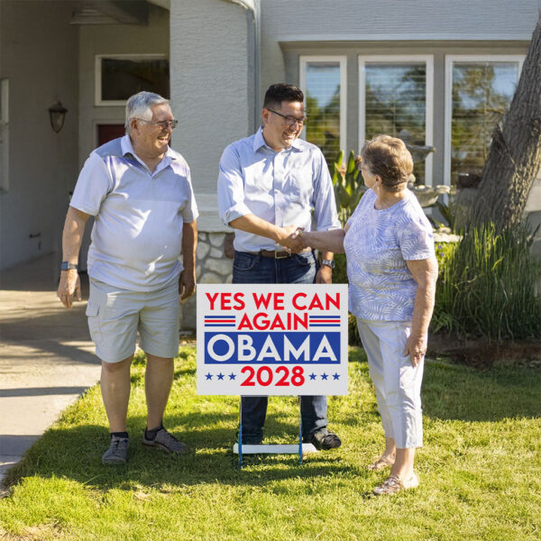 Yes We Can Again Obama 2028 Let's Fix This Yard Sign