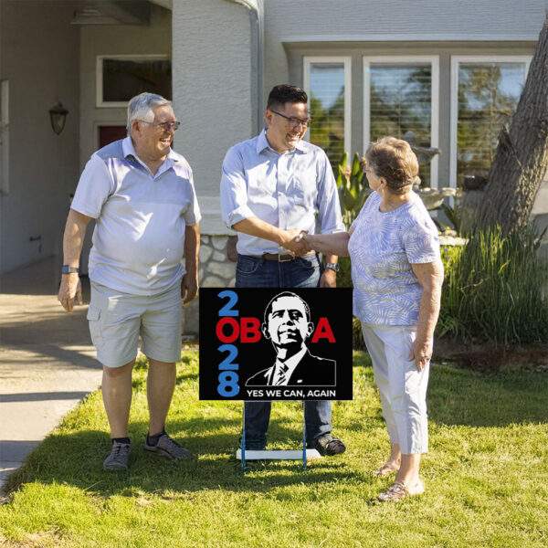 Yes We Can, Let's Fix This, Obama 2028 Yard Sign