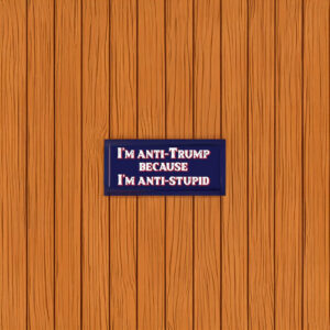 I'm Anti-Trump Because I'm Anti-Stupid Sticker – Funny Political Vinyl Decal
