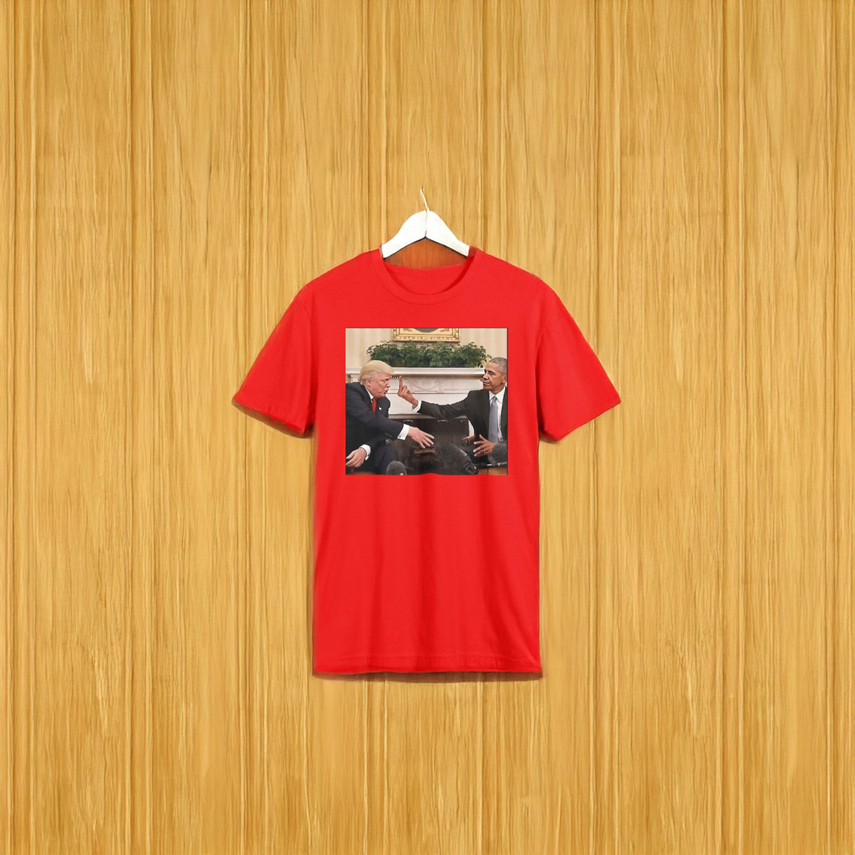 Obama 2028 Flips Off Trump Meme T-Shirt