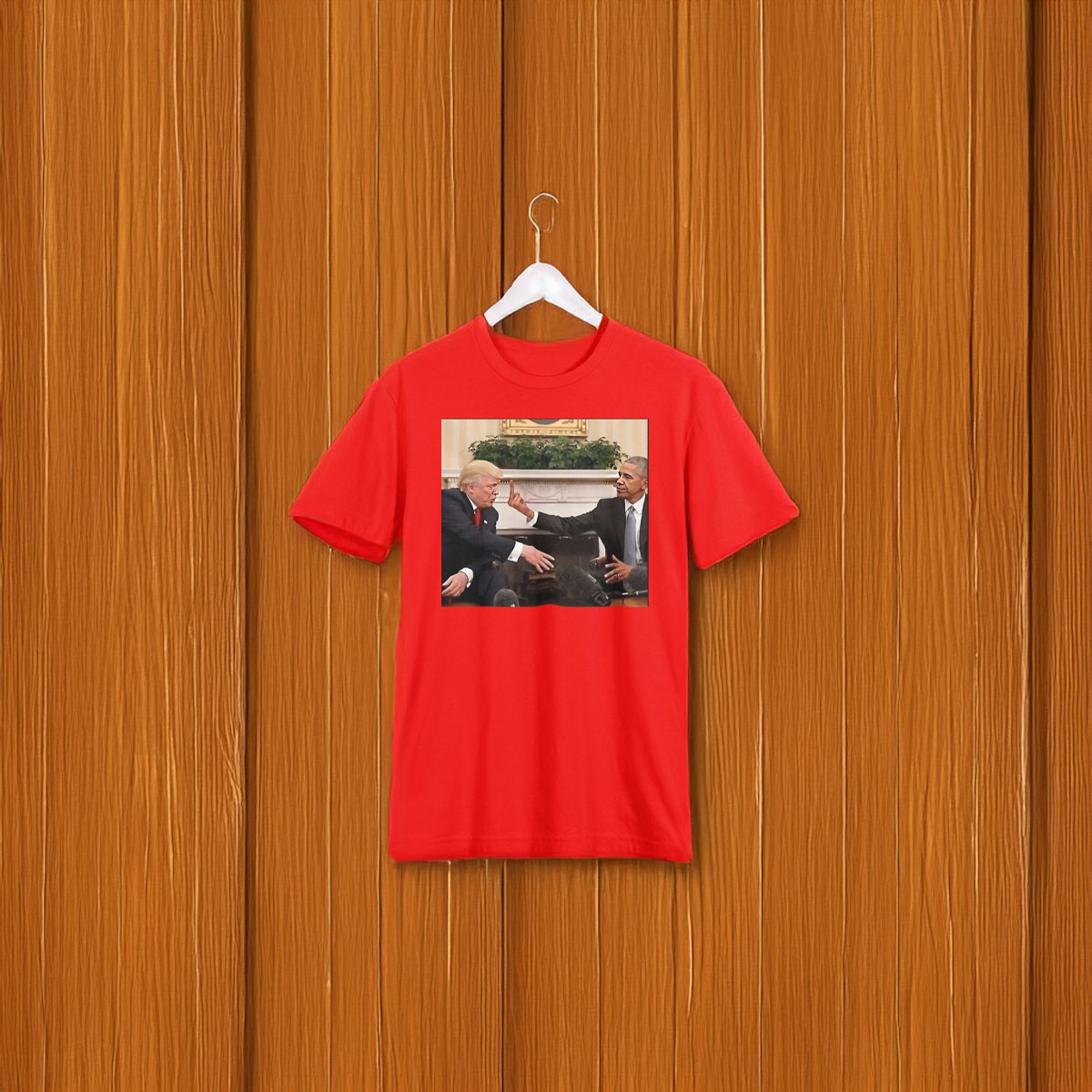 Obama 2028 Flips Off Trump Meme T-Shirt