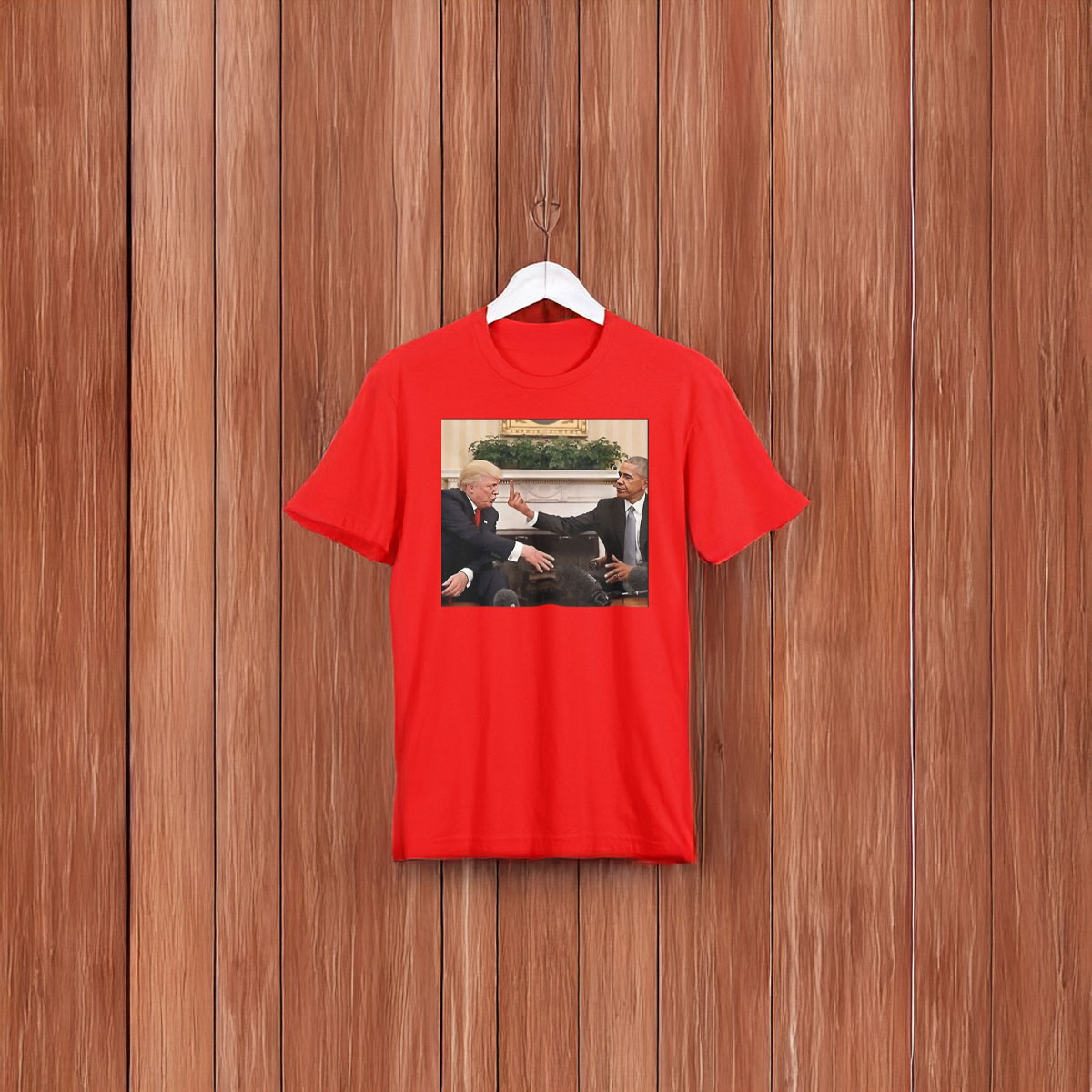 Obama 2028 Flips Off Trump Meme T-Shirt