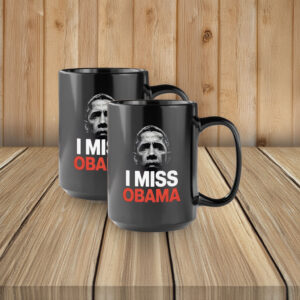 Barack Obama Portrait Political Gift, I Miss Obama Mug