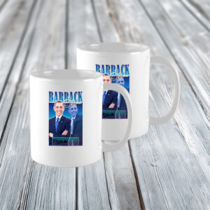 Classic Retro Aesthetic Gift, Vintage Barrack Obama Mug