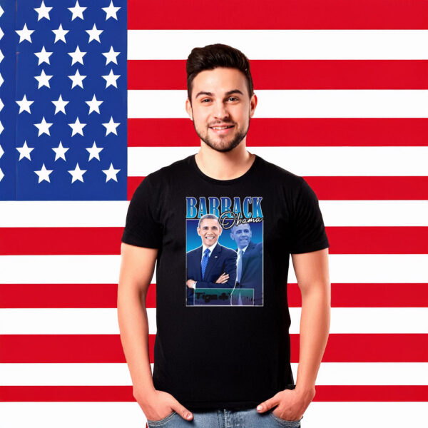 Classic Retro Aesthetic Tee, Vintage Barrack Obama T-Shirt