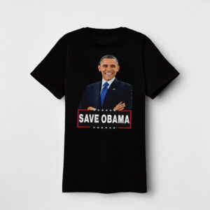 Funny Political Graphic Tee, Obama 2028 Save Obama Shirt