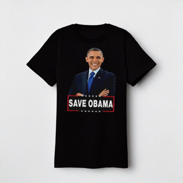 Funny Political Graphic Tee, Obama 2028 Save Obama Shirt