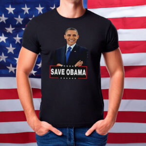 Funny Political Graphic Tee, Obama 2028 Save Obama Shirt