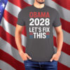 Funny Retro Election Tee-Obama 2028 Let’s Fix This T-Shirt
