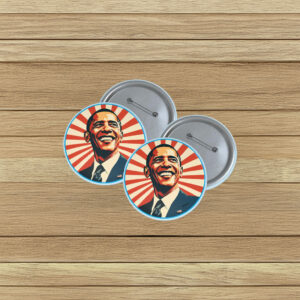 Inspirational Campaign Badge-Barack Obama Hope Pin Button
