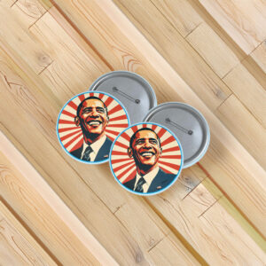 Inspirational Campaign Badge-Barack Obama Hope Pin Button