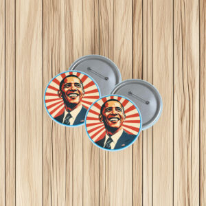 Inspirational Campaign Badge-Barack Obama Hope Pin Button