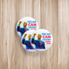 Inspirational Political Badge, Anti-Trump, Yes We Can Again Obama 2028 Pin Button