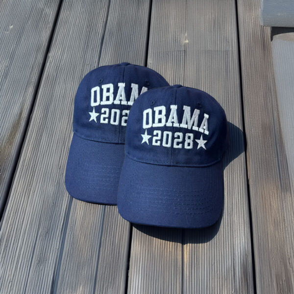 Obama 2028 Embroidered Cap – Stars Political Gift Hat