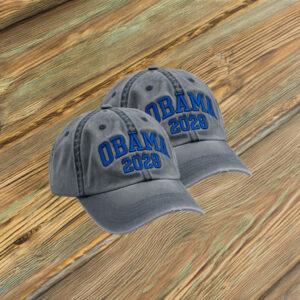 Obama 2028 Embroidered Hat – Blue Stitch Democrats Cap