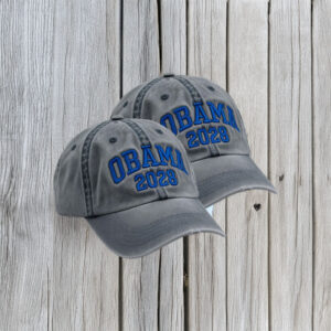 Obama 2028 Embroidered Hat – Blue Stitch Democrats Cap