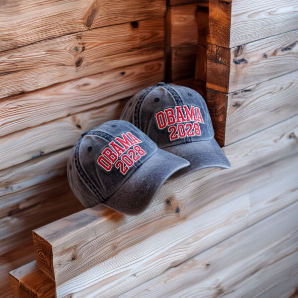 Obama 2028 Embroidered Hat – Democrats Campaign Vintage Cap