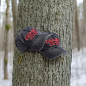 Obama 2028 Embroidered Hat – Democrats Red Stitch Cap