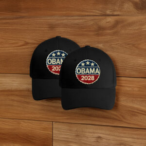 Obama 2028 Embroidered Hat – Vintage Democrat Campaign Cap