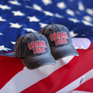Obama 2028 Embroidered Hat – Vintage Style Democrats Cap