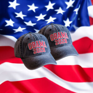 Obama 2028 Embroidered Hat – Vintage Style Democrats Cap