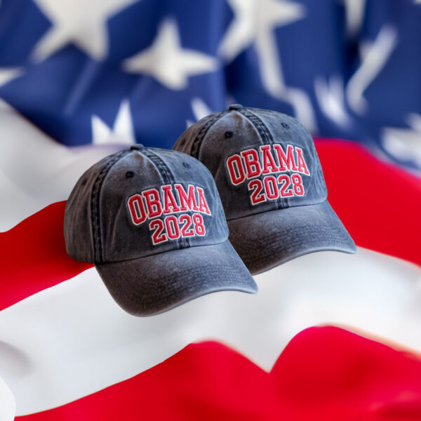Obama 2028 Embroidered Hat – Vintage Style Democrats Cap