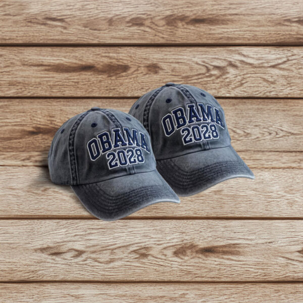 Obama 2028 Embroidered Hat – Yes We Can Democrats Cap