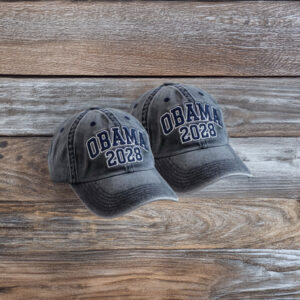 Obama 2028 Embroidered Hat – Yes We Can Democrats Cap