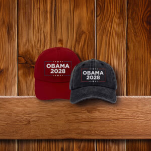 Obama 2028 Embroidered Hats – FDT Political Election Cap