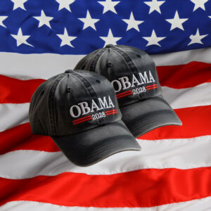 Obama 2028 Embroidered Washed Hat – Vintage Political Cap