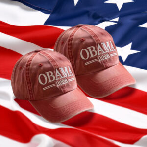 Obama 2028 Embroidered Washed Hats – Political Campaign Cap