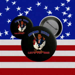 Obama 2028 Let’s Fix This Button – Funny Political Pin