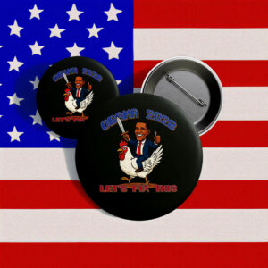 Obama 2028 Let’s Fix This Button – Funny Political Pin
