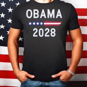 Obama 2028 Stars and Stripes T-Shirt