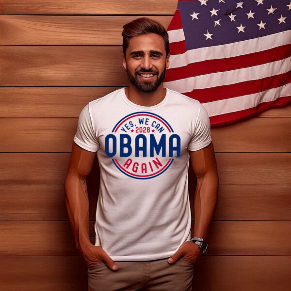 Obama 2028 Yes We Can Again Shirt – Retro Campaign Tee