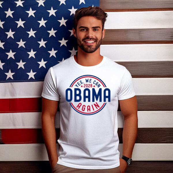 Obama 2028 Yes We Can Again Shirt – Retro Campaign Tee