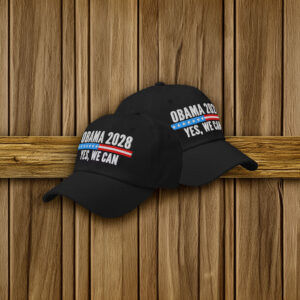 Obama 2028 Yes We Can Embroidered Dad Hat – Campaign Cap