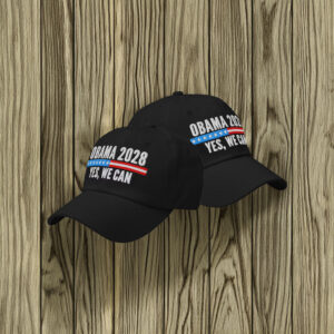 Obama 2028 Yes We Can Embroidered Dad Hat – Campaign Cap