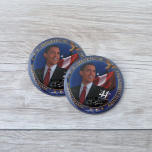 Obama 44th President Button – Collectible Political Pin