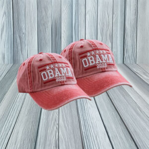 Political FDT Cap, Obama 2028 Embroidered Washed Hat
