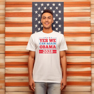Retro Campaign Tee, Obama 2028 Yes We Can Again Shirt