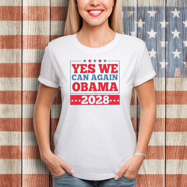 Retro Campaign Tee, Obama 2028 Yes We Can Again Shirt