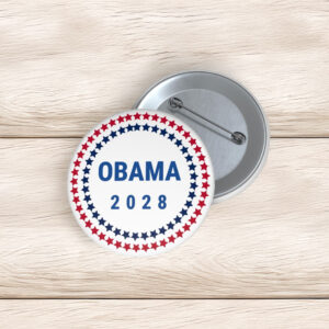 Save Democracy, Anti-Trump Election Badge, Obama 2028 Pin Button